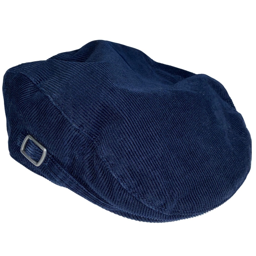 Janie and Jack Corduroy Newsboy Cap Navy Blue Flat Hat Toddler Boy 12-24M Preppy